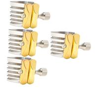 ibasenice 4pcs Stainless Steel Saxophone Clip Replacement Part Sax Fastener for Alto Saxophone Easy Installation Practical Musician Accessory for -term Use