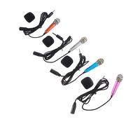 ibasenice 4pcs Sturdy Compact Wireless Microphones for Boys and Girls Karaoke Usb Mic Recording