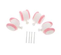 ibasenice 4pcs Toddler Walker Replacement Wheels Set for Girls, Universal Push Toy Rubber Casters with Screws, Baby Walker Wheel Assembly Accessories for Learning to Walk