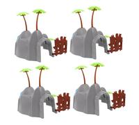 ibasenice 4pcs Train Bridge Pier Supports for Railway Track Precision Risers for Stable Layout Expansion Compatible with Various Systems for Interactive Play and DIY Scene Building