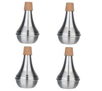 ibasenice 4pcs Trumpet Mute for Practice Lightweight Construction for Trombone Players Seeking Silenced Sound