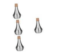 ibasenice 4pcs Trumpet Practice Mute Trumpet Accessories for Beginner Mute Straight for Silent Practice