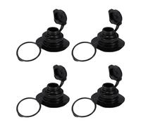 ibasenice 4pcs Universal Tpu Spiral Air Inflation Valves for Inflatable Raft Rubber Boats, One-way Boston Air Valve Plugs for Kayak and Water Sports Accessories