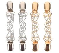 ibasenice 4pcs Vintage Cardigan Shawl Clips for Women Retro Sweater Shawl Pins Cardigan Clasp Collar Holders Scarf Rings Clip for Casual Outfits