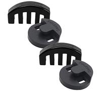 ibasenice 4pcs Violin and Viola Rubber Practice Mutes Set, Full Size Stringed Instrument Parts for Beginner and Professional Practice, Includes 2 Five-claw and 2 Round Mutes for Quiet Playing