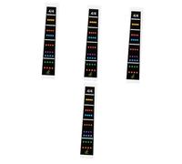 ibasenice 4pcs Violin Finger Guide Stickers Fretboard Markers for Easy Finger Placement and Visible Position Labels for Beginners Portable Violin Learning Accessories
