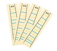 ibasenice 4pcs Violin Fingerboard Stickers Fretboard Sticker Indicators for Beginners Violin Finger Position Guide Decals Removable Supply