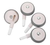 ibasenice 4pcs Wheels Replacement Silent Stroller Wheel for Boy Girl Carriage Walker Replacement for Toys Pushchair