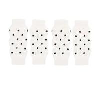 ibasenice 4pcs White Anti-slip Dog Socks Protects Pet Legs with Cotton and Polyurethane Material, Comfortable Fit that Will Not Fall out Easily, for Indoor Walking and Leg Joint Protection