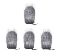 ibasenice 4pcs Wind Cover for Microphone Furry Windscreen Muff Microphone Windscreen Dead Cat Cover Outdoor Wind Shield