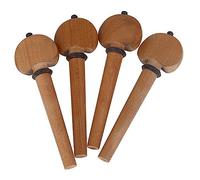 ibasenice 4pcs Wooden Cello Tuning Pegs Cello Tuner Accessories Replacement Tuning Pegs for Violin