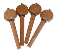 ibasenice 4pcs Wooden Cello Tuning Pegs Cello Tuner Fine Tune Pegs for Violin Tuning Professional Accessories