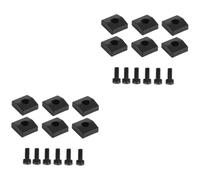 ibasenice 4sets Chrome Bridge Screws for Electric Guitar Locking Nut Clamps Nut Files Guitar Replacement Parts