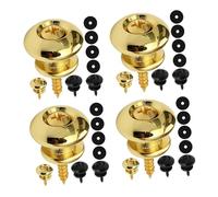 ibasenice 4sets Guitar Strap Locks Schaller Locking System for Electric Acoustic Bass 4pcs*4