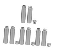 ibasenice 4sets Mic Stand Extension Tube Microphone Extension Rods Easy to Install for Live Streaming and Recording
