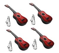 ibasenice 4sets Professional Practice Ukulele for Boys and Girls Educational Toys Bright Patterns and Safe
