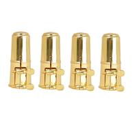 ibasenice 4sets Saxophone Mouthpiece Cap Unique Pattern Clip and Easy to Use Design for Alto and Tenor Saxophones and Clarinets Essential Sax Supplies