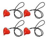 ibasenice 4sets Stroller Pegs Car Seat Cover Clips Heart Shape Blanket Clamps for Buggy Accessories Use During Outdoor Walks