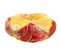 ibasenice 5-inch Gold Sound Bowl Cushion Handmade Cotton Pad Singing Bowl Holder Cloth Meditation Decorative Cushion for Sound and Gongs