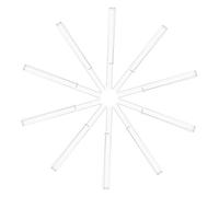 ibasenice 5 Pairs Acrylic Music Sheet Clips Music Book Clip Page Holders Portable Convenient to Store and Professor Lectures
