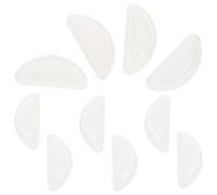 ibasenice 5 Pairs Silicone Nose Protector for Glasses Crescent-shaped Anti-skid Nose Pads for Frames Suitable for Sunglasses and Eyeglasses