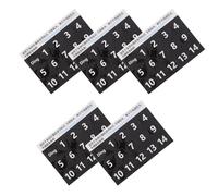 ibasenice 5 Sheets Black Tongue Drum Note Stickers for Beginners, Wear-resistant Pvc Scale Labels with Accurate Scale Identification, for Training and Teaching Music Learners
