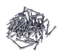 ibasenice 50pcs 70mm Castle Golf Tees Double Deck Fixable Tough Abs Plastic Large Golf Tees Suitable for Practice and Play