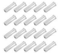 ibasenice 50pcs Aluminum Threaded Arrow Inserts for 7.6mm Carbon Arrow Shafts, Universal Compatibility and Precision Fit, Lightweight Archery Accessories for Target Practice and Hunting