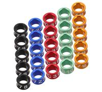 ibasenice 50Pcs Closed Bird Leg Bands for Pigeons Parrots Chicks Doves Quail Farm Animal Identification Rings Nonintrusive Bright Colorful Foot Tags for Easy Bird Differentiation