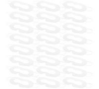 ibasenice 50pcs Disposable White Nonwoven Vr Eye Mask Liners with Ear Loops Breathable Sweat-absorbing Facial Covers for Vr Headset Accessories Comfortable Eye Padding for Gaming Use
