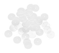 ibasenice 50pcs Earring Backs Disc Pads Plastic Heavy Earring Support Backs Resistant to Deformation DIY Creativity for DIY Handmade