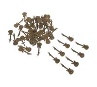 ibasenice 50pcs Guitar Pendants Zinc Alloy Musical Instrument Charms Lightweight Jewelry Making Findings for DIY Crafts Necklace Earrings Keychain Accessories for Music Lovers