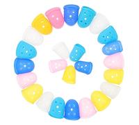 ibasenice 50pcs Guitar Practice Fingertip Guards Silicone Finger Protectors for Cutting Comfortable Reusable Fit for Guitar Banjo Mandolin Ukulele