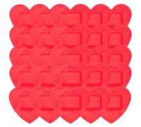 ibasenice 50pcs Heart Shaped Adhesive Wound Caring Patches Decorative Bandages for Skin Wound Care