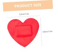 ibasenice 50pcs Heart Shaped Hemostatic Bandages Small Adhesive Wound Patches Breathable Care for Daily Household Use