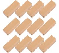 ibasenice 50Pcs Kraft Paper Lipstick Package Boxes 3.1X3.1X9Cm, Lip Balm Wrapping Organizer Storage, Essential Oil Wrapping Boxes for Cosmetic and Present Packaging