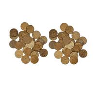 ibasenice 50Pcs Natural Coconuts Shell Discs Aquarium Decoration Rustic Model Chips for Fish Tank Landscape Compact and Lightweight for Fish Aquariums Realistic Scene Setting Material