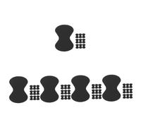 ibasenice 50pcs Non-slip Sticker Silicone Guitar Pick Grip Prevent Dropping for Acoustic Guitar Accessories Practical Supplies
