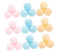 ibasenice 50Pcs PE Ocean Balls for Ball Pit Tent Play Game Props Enhance Hand-eye Coordination and Physical Activity Educational Party Random Color