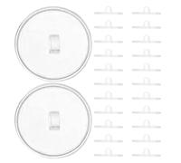 ibasenice 50pcs Plastic Ceiling Hooks Self Adhesive Strong Adhesion No Trace Design Space-Saving Hooks for Hanging Lanterns Plants and Decorations