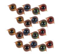 ibasenice 50pcs Plastic Safety Eyes with Washers for Crochet Dolls Lifelike Craft Doll Eyes for DIY Stuffed Animal Puppet Making Unique Double Eyelid Design for Enhanced Realism