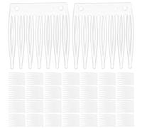 ibasenice 50pcs Plastic Wig Net Clips for Fixing Wigs, Sturdy Hair Accessories Not Easy to Deform Or Break, for Hair Salon and Everyday Use