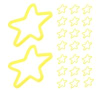 ibasenice 50pcs Star Shaped Elastic Bands Illusion Trick Rubber Bands for Conjuring Performance, Magician Gimmick Props for Stage Illusions and Party Supplies