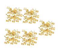 ibasenice 50sets Electric Guitar String Retainers Headstock String Trees Tension Fixed Retainer Replacement Parts