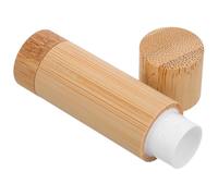 ibasenice 5g Bamboo Lipstick Tube Refillable Lip Balm Holder with Unique Stylish Wooden Design, Sturdy Natural Material, for DIY Makeup Storage and Convenient Daily Use