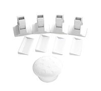 ibasenice 5pcs Abs Material Childproof Drawer Cabinet Door Locks Magnetic Safety Locks for Boys and Girls Easy to Install Prevent Curiosity