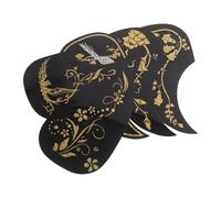 ibasenice 5pcs Acoustic Guitar Pickguards Peel and Stick Pvc Scratch Protector Plates 7.1x3.9 Inches for Folk and Acoustic Guitars, Classic Style Surface Protection for Practice and Playing