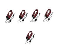 ibasenice 5pcs Adjustable Saxophone Neck Strap Sax Strap Unique Design Widened Shoulder for Weight Distribution Comfortable Carrying for Alto Tenor Saxophones