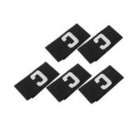 ibasenice 5pcs Adjustable Soccer Captain Armbands for Boys and Elastic Football Player Bands with Hook and Loop Comfortable Sports Arm Guards for Youth and Adult Teams