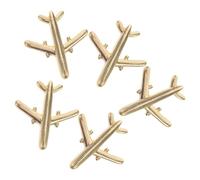 ibasenice 5pcs Airplane Wings Pin Lightweight Metal Brooches for Women Detailed Aircraft Motif Lapel Pins for Shirts Bags Aviation Fans and Pilot Accessories